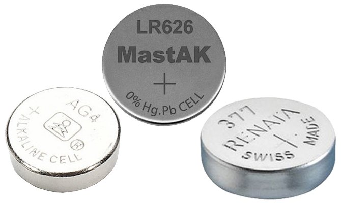 Модель батарейки LR626 как марганцево-щелочной элемент